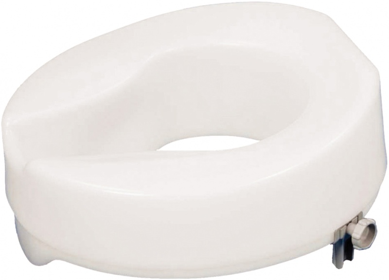 Ashby Easy Fit Raised Toilet Seat - 10cm (4'') Height Seat